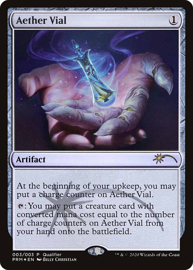 霊気の薬瓶　アーティストプルーフ　AEther vial SLD mtg 霊気の薬瓶/Aether Vial》[IMA] 茶R | 日本最大級 MTG通販サイト