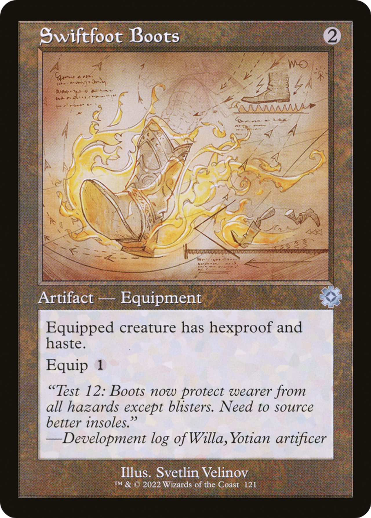 MTG Swiftfoot Boots 未開封パック Swiftfoot Boots (FDN-355) - Foundations (Borderless) Foil