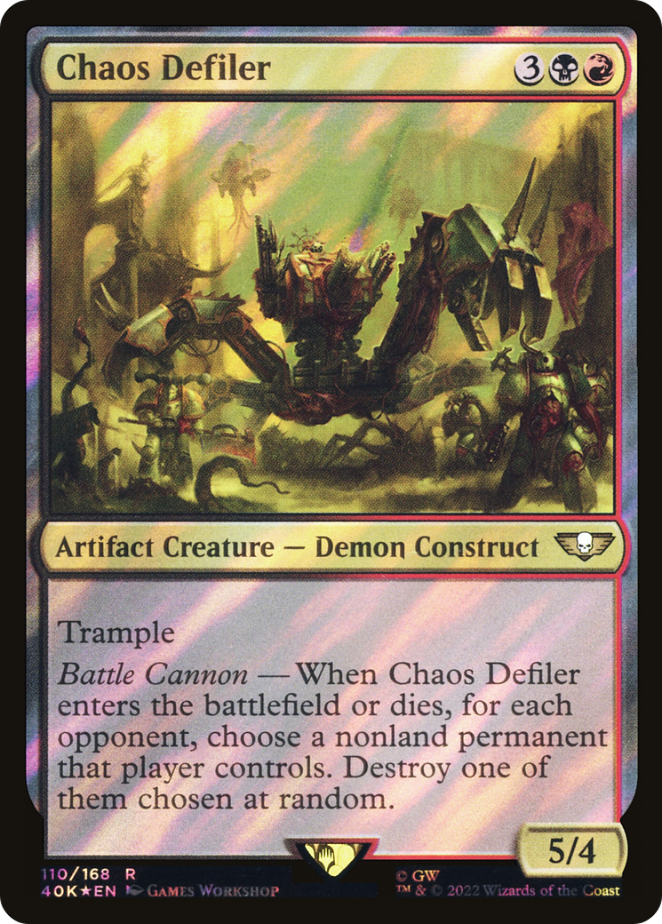 Chaos Defiler (40K-110☆) - Warhammer 40,000 Commander Foil - Game