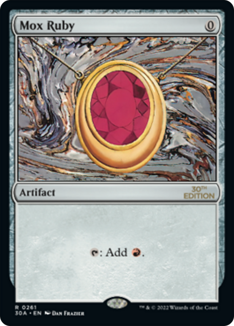 Mox Ruby (30A-261) - 30th Anniversary Edition - Game Nerdz