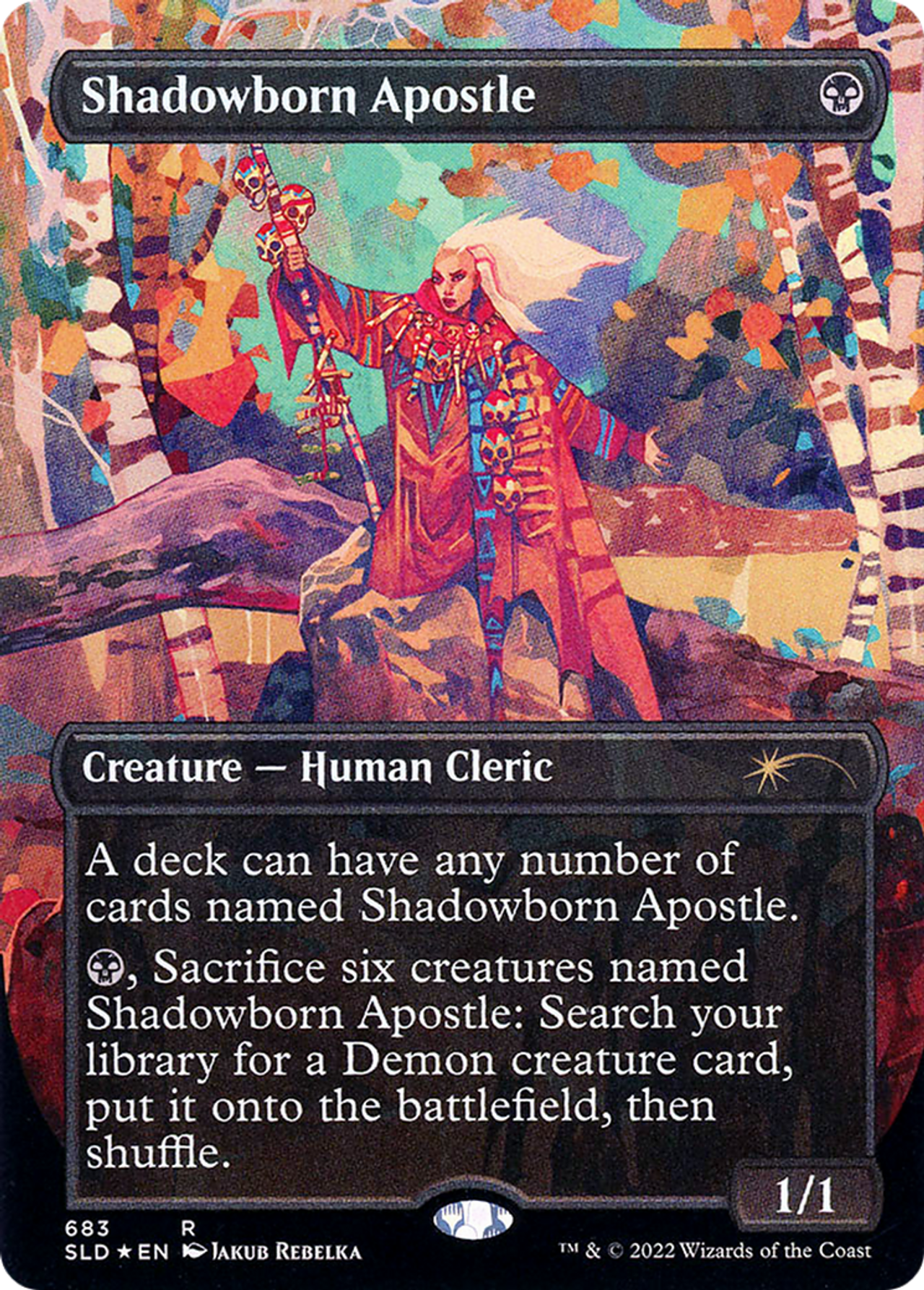 shadowborn apostle 影生まれの使徒 FOIL secret Shadowborn Apostle | Secret Lair | Card Kingdom