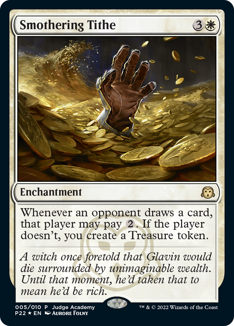 Smothering Tithe (JDG-005) - Judge Gift Cards 2022 Foil - Game Nerdz