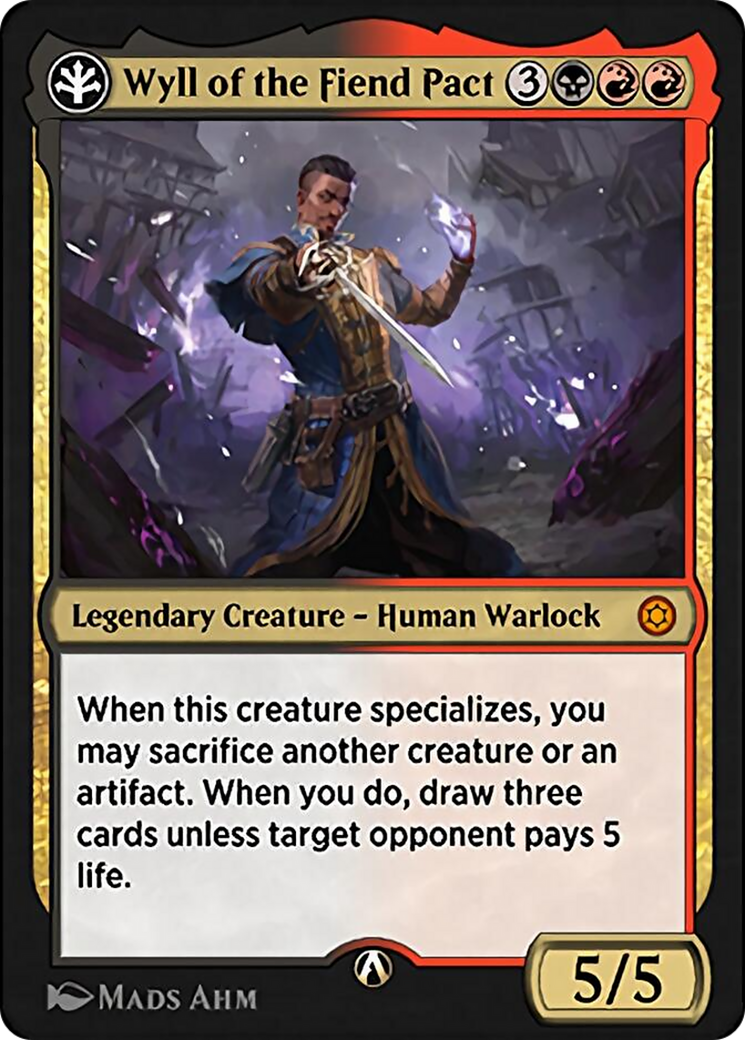 wyll mtg card Wyll, Blade of Frontiers [Commander Legends: Battle for Baldur's Gate Blade of Frontiers Wyll, Blade of Frontiers