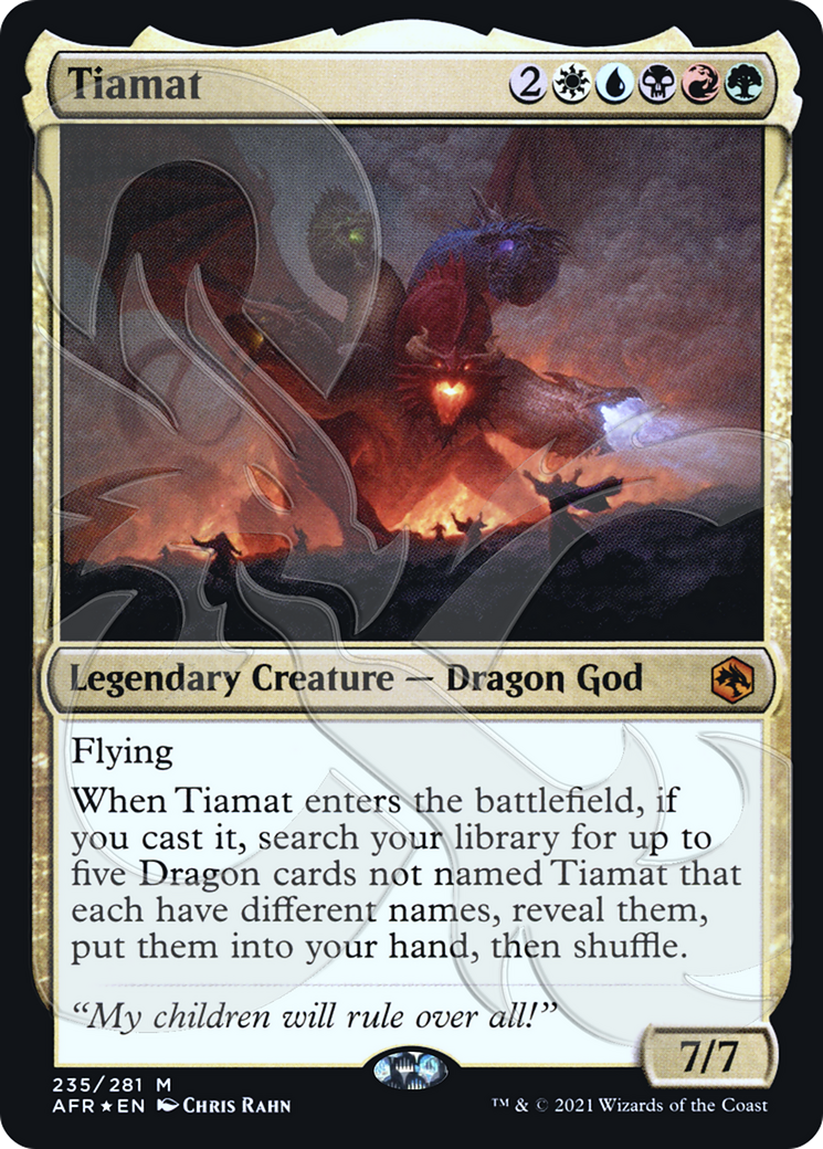 Tiamat (AFR&-235A) - Adventures in the Forgotten Realms Promos