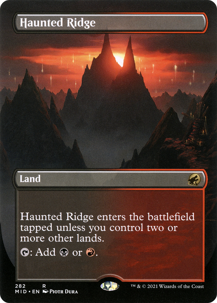 Haunted Ridge (MID-282) - Innistrad: Midnight Hunt (Borderless