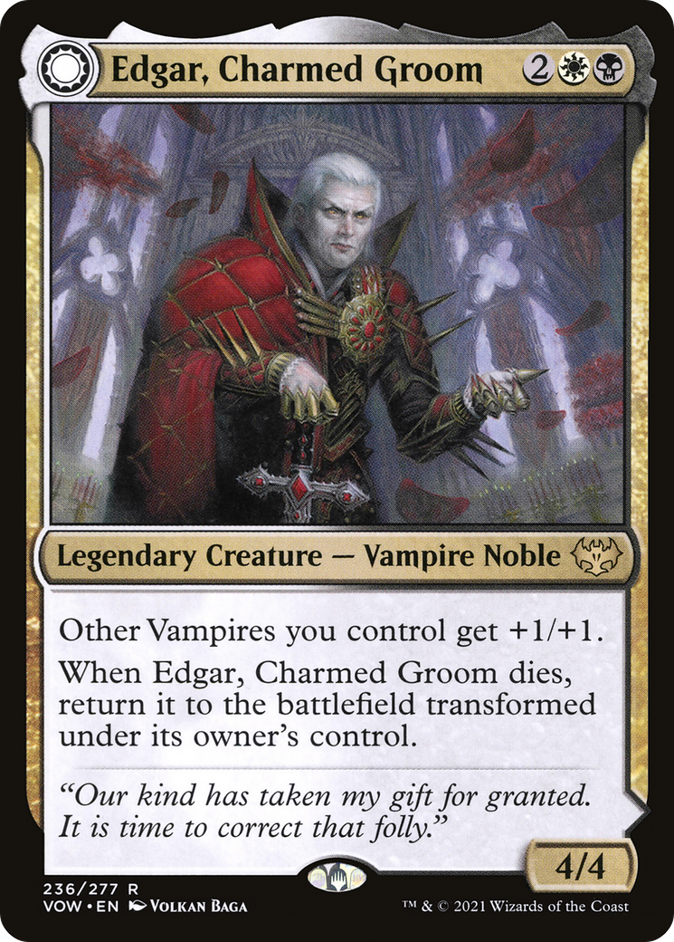 edgar markov mtg card Choose your commander and lead your tribe to triumph in this unique multiplayer Magic format Elite Commander Vampire Deck -