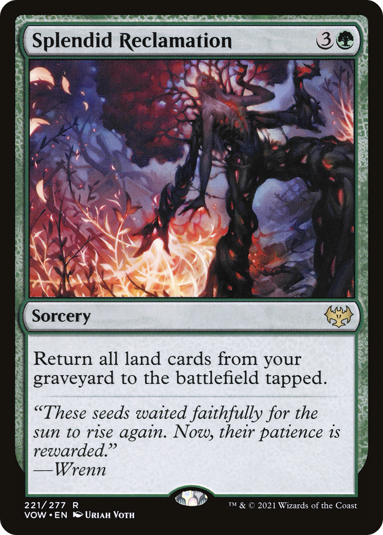 vow cards mtg Innistrad: Crimson Whenever you gain life Splendid Reclamation (VOW-221) - Innistrad: