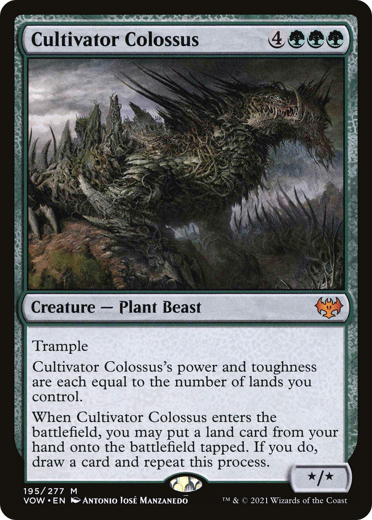 crimson vow cards mtg Cultivator Colossus (VOW-195) - Innistrad: Create a 2/3 black Vampire creature token with flying and lifelink.7 Mtg Innistrad: Crimson Vow Mythic