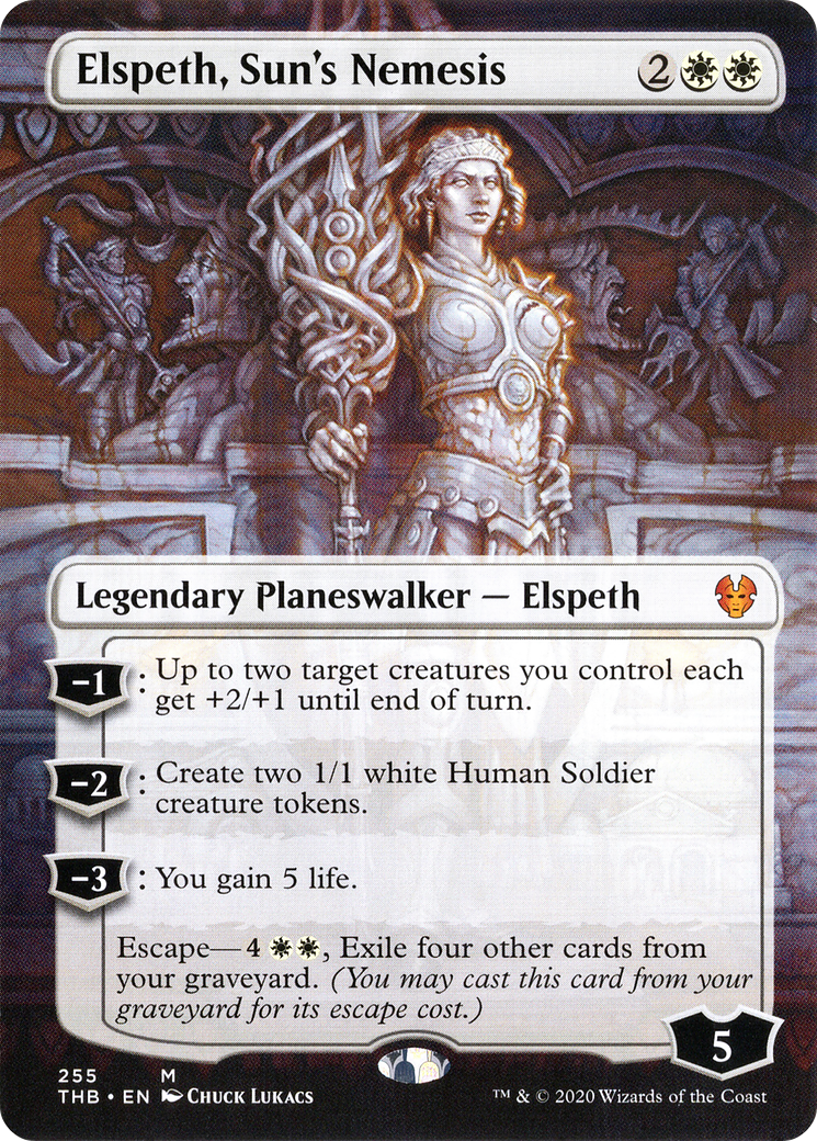 MTG 太陽の宿敵、エルズペス/Elspeth, Sun's Nemesis Elspeth, Sun's Nemesis (THB-255) - Theros Beyond Death (Borderless