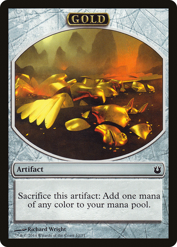 Gold (BNG-010) - Born of the Gods Tokens - Game Nerdz