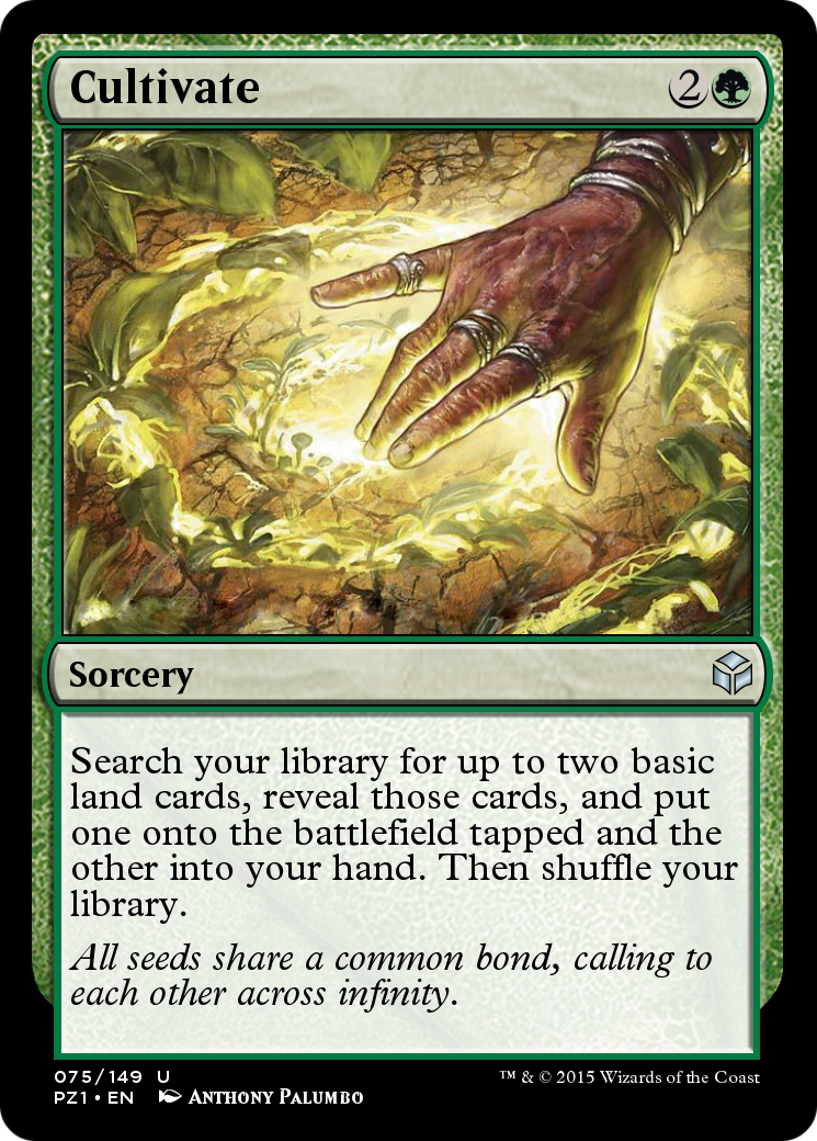 Cultivate (PZ1-075) - Legendary Cube Prize Pack Foil - Game Nerdz