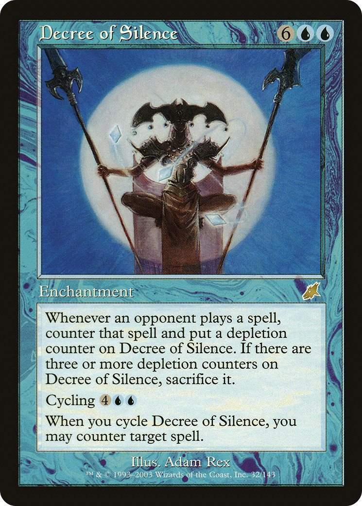 Decree of Silence (SCG-032) - Scourge Foil - Game Nerdz