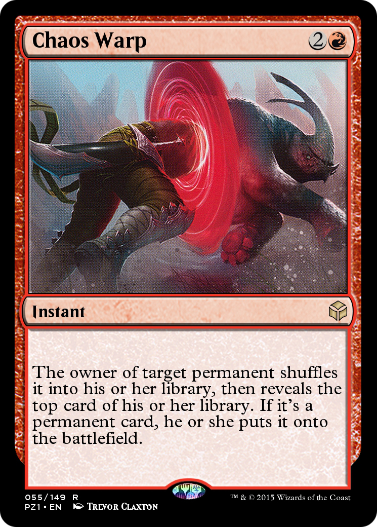 Chaos Warp (PZ1-055) - Legendary Cube Prize Pack - Game Nerdz