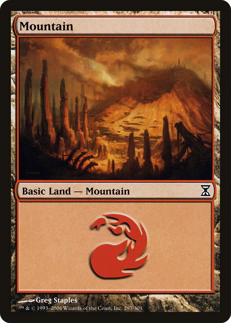 Mountain (TSP-297) - Time Spiral Foil - Game Nerdz