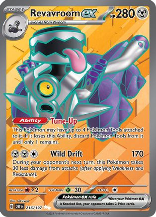 ポケモンカード フレイシオン #021 マスターボールリバースホロ Revavroom ex 216 - SV03 Obsidian Flames Holofoil - Game Nerdz
