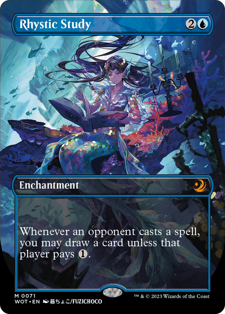 【Foil】リスティックの研究/Rhystic Study [CMA] 英語 Rhystic Study (WOT-071) - Wilds of Eldraine: Enchanting Tales