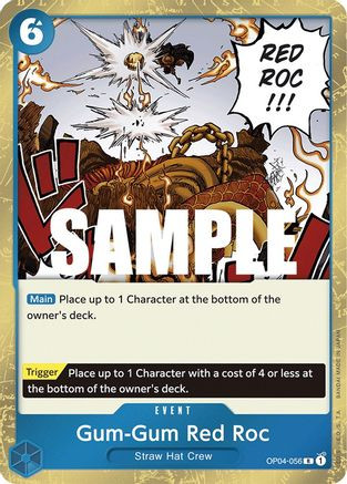 Gum-Gum Red Roc (OP04-056) Kingdoms of Intrigue Foil - Game Nerdz