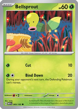 Bellsprout 69 - SV Scarlet and Violet 151 - Game Nerdz