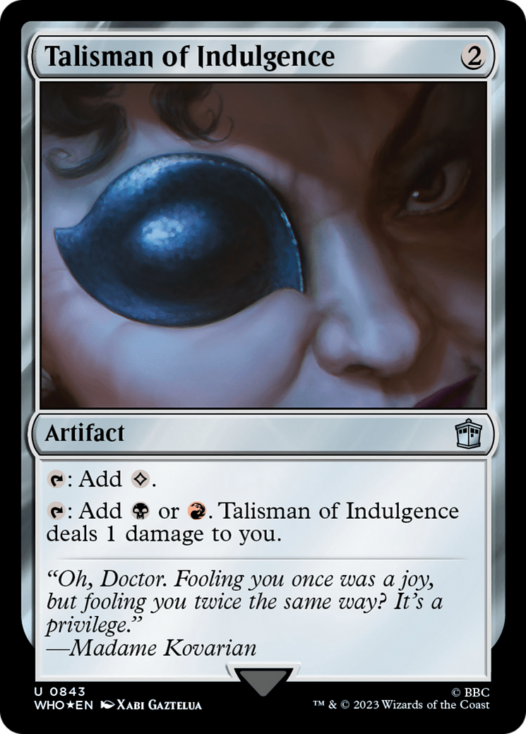 Talisman of Indulgence (WHO-843) - Doctor Who Foil - Game Nerdz