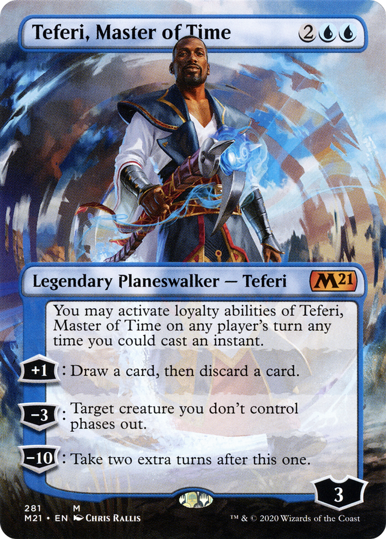 Teferi, Master of Time (M21-281) - Core Set 2021 (Borderless