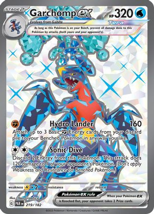 Garchomp ex - 219/182 219 - SV04 Paradox Rift Holofoil - Game Nerdz