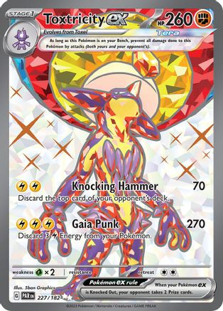 Toxtricity ex - 227/182 227 - SV04 Paradox Rift Holofoil - Game Nerdz