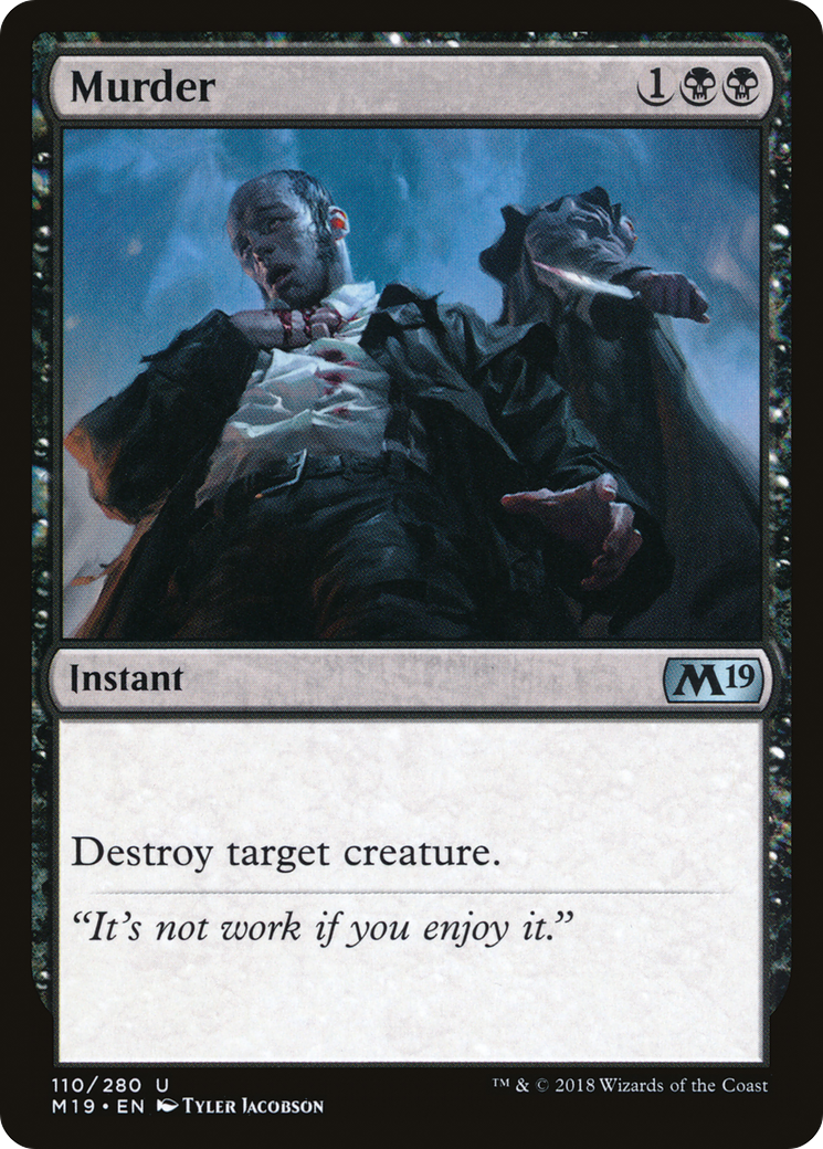 Murder (M19-110) - Core Set 2019 Foil - Game Nerdz