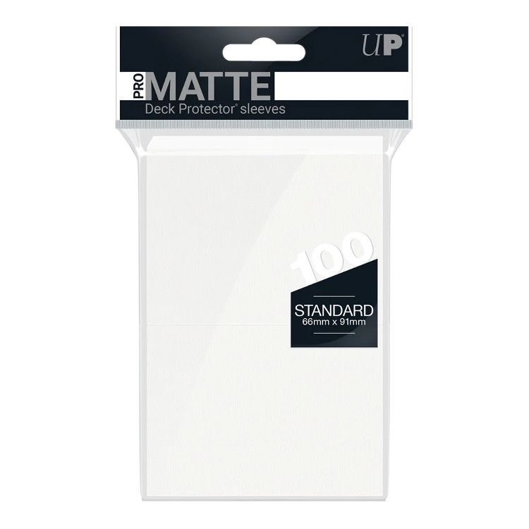 Ultra Pro Matte White Standard Deck Protector Sleeves (100)