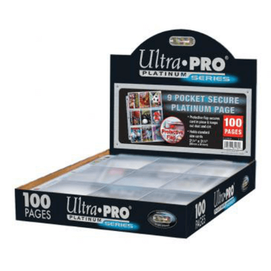 Ultra Pro 9-Pocket Secure Platinum Pages for Standard Cards (100ct) - Game  Nerdz