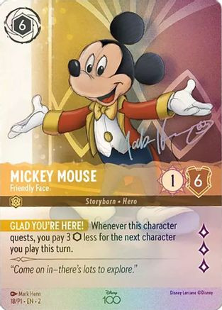 Mickey Mouse - Friendly Face (Alternate Art) (18) - Disney100