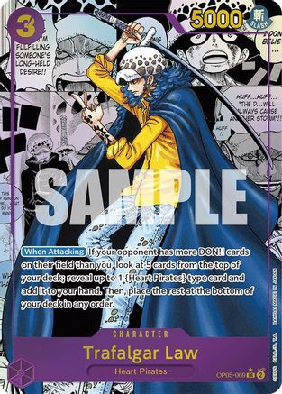Trafalgar Law (069) (Alternate Art) (Manga) (OP05-069) Awakening