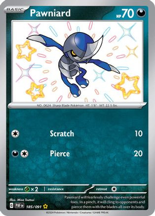 Pawniard 185 - SV Paldean Fates Holofoil - Game Nerdz