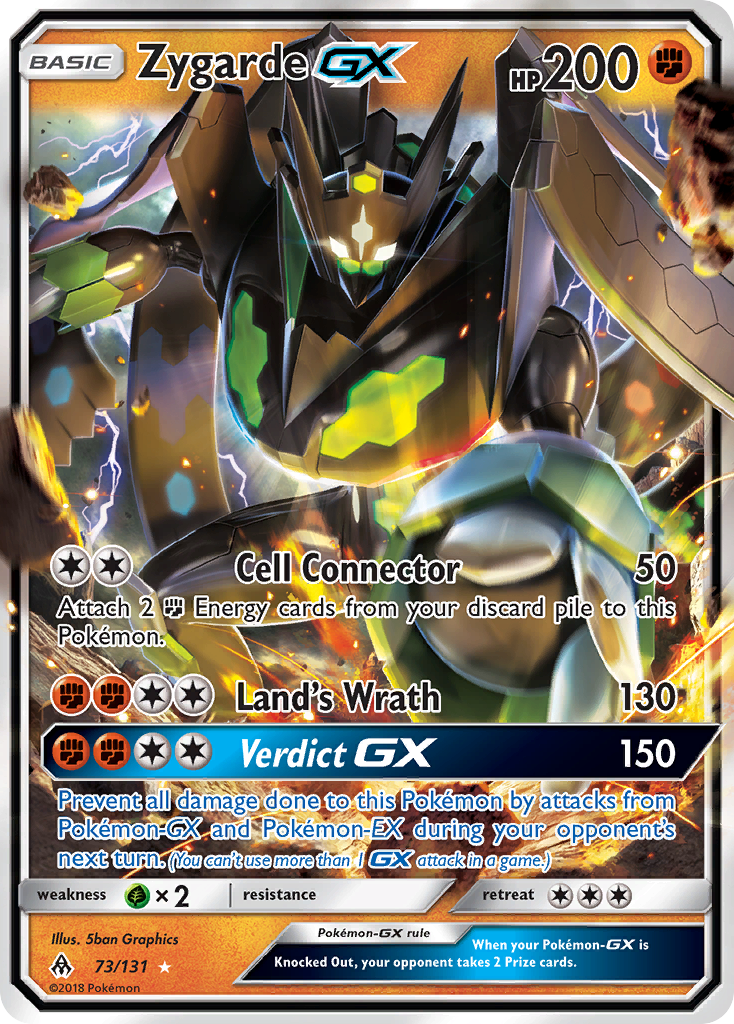 Zygarde-GX 73/131 - Forbidden Light Holofoil (LP) - Game Nerdz