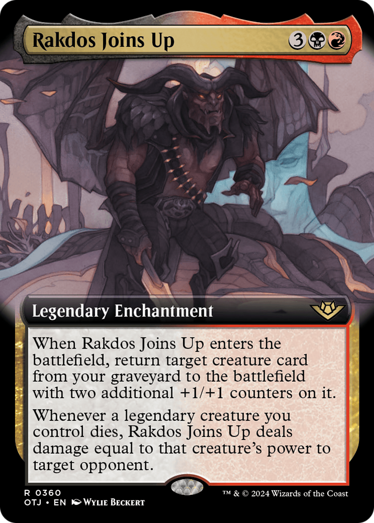 Rakdos Joins Up (OTJ-360) - Outlaws of Thunder Junction: (Extended Art) Foil - Game Nerdz Rakdos Joins Up (OTJ-360) - Outlaws of Thunder Junction: (Extended Art) Foil - Game Nerdz