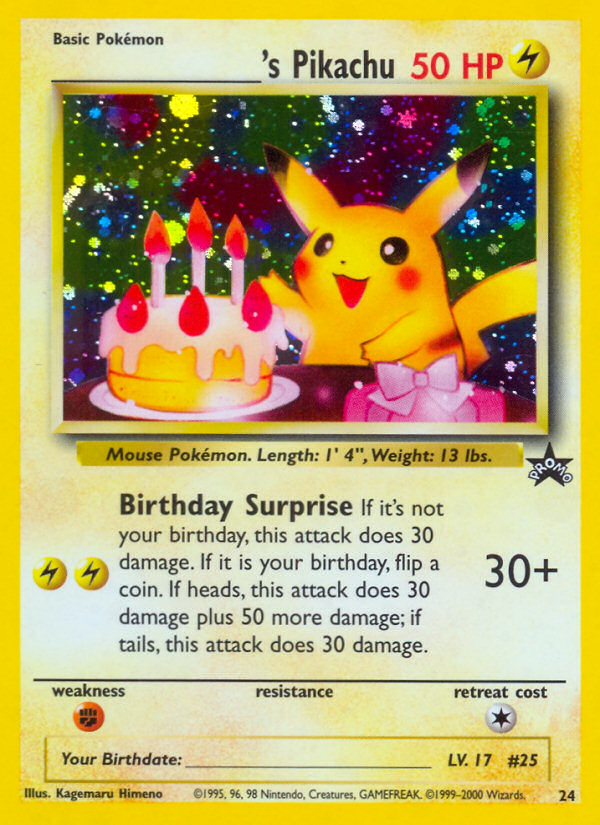 _____'s Pikachu 24/53 - Wizards Black Star Promos Holofoil (LP