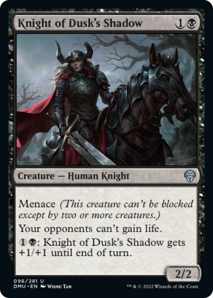 Knight of Dusk's Shadow - Dominaria United Foil (LP) - Game Nerdz
