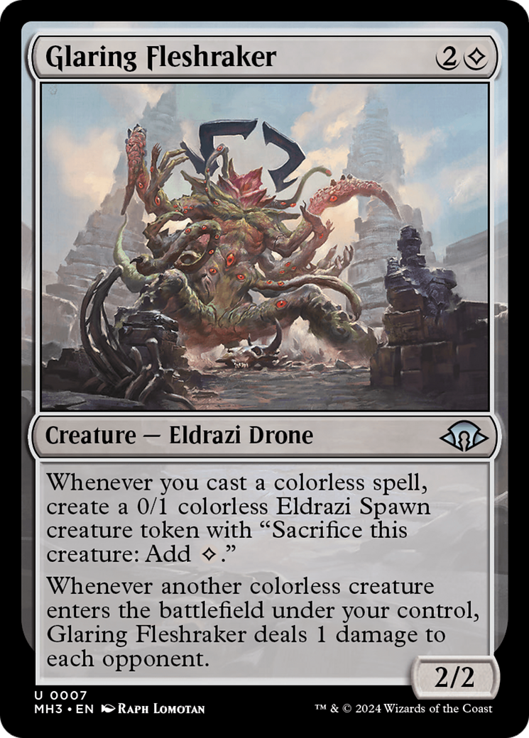 Glaring Fleshraker (MH3-007) - Modern Horizons 3 Foil - Game Nerdz