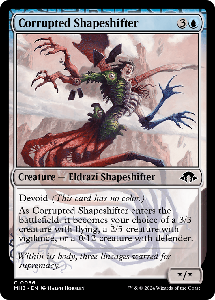 Corrupted Shapeshifter (MH3-056) - Modern Horizons 3: (devoid