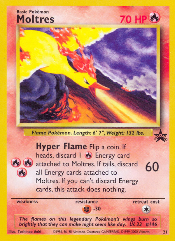ポケモンカード　ファイヤー　英語版　Moltres Moltres 21/53 - Wizards Black Star Promos (LP) - Game Nerdz