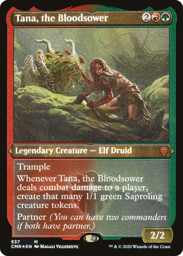card maker mtg Toggo, Goblin Weaponsmith (Etched) [Commander Legends]