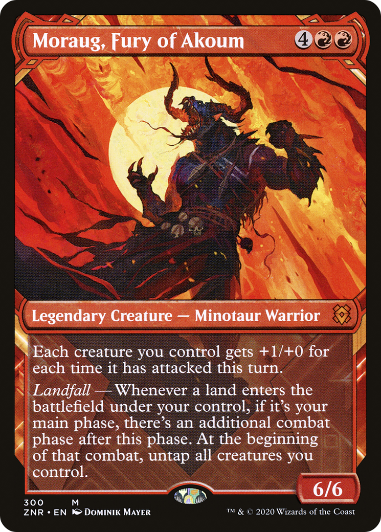 Moraug, Fury of Akoum (ZNR-300) - Zendikar Rising: (Showcase