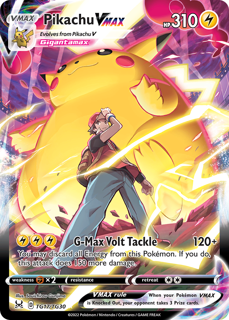 Pikachu VMAX TG17/30 - Lost Origin Trainer Gallery Holofoil (LP