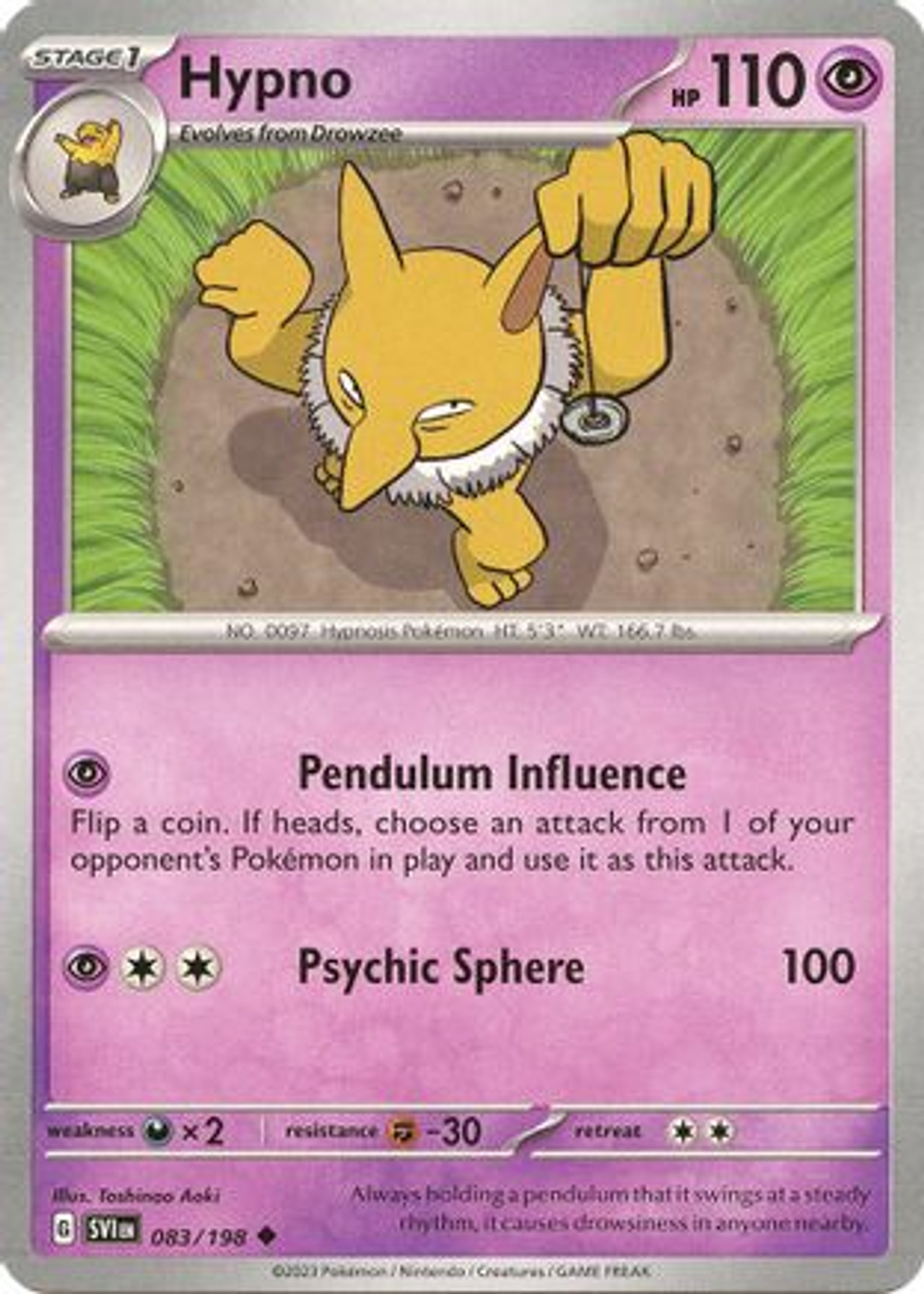 Hypno - 083/198 83 - SV01 Scarlet Violet Base Set - Game Nerdz