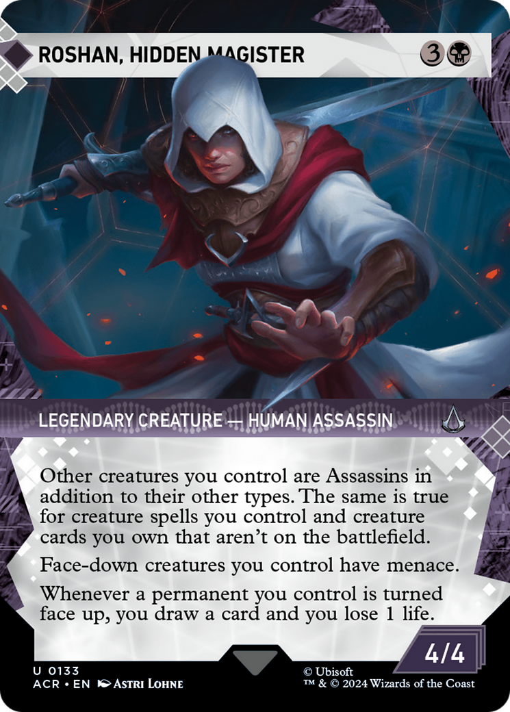 Roshan, Hidden Magister (ACR-133) - Assassin's Creed: (Showcase)  (Borderless) - Game Nerdz
