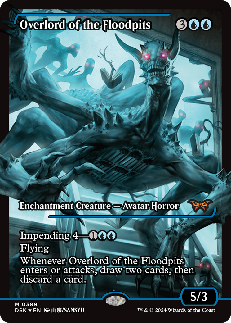 Overlord of the Floodpits (DSK-389) - Duskmourn: House of Horror