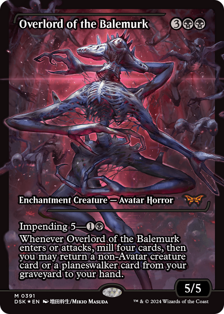 Overlord of the Balemurk (DSK-391) - Duskmourn: House of Horror: (Showcase) Foil Near Mint