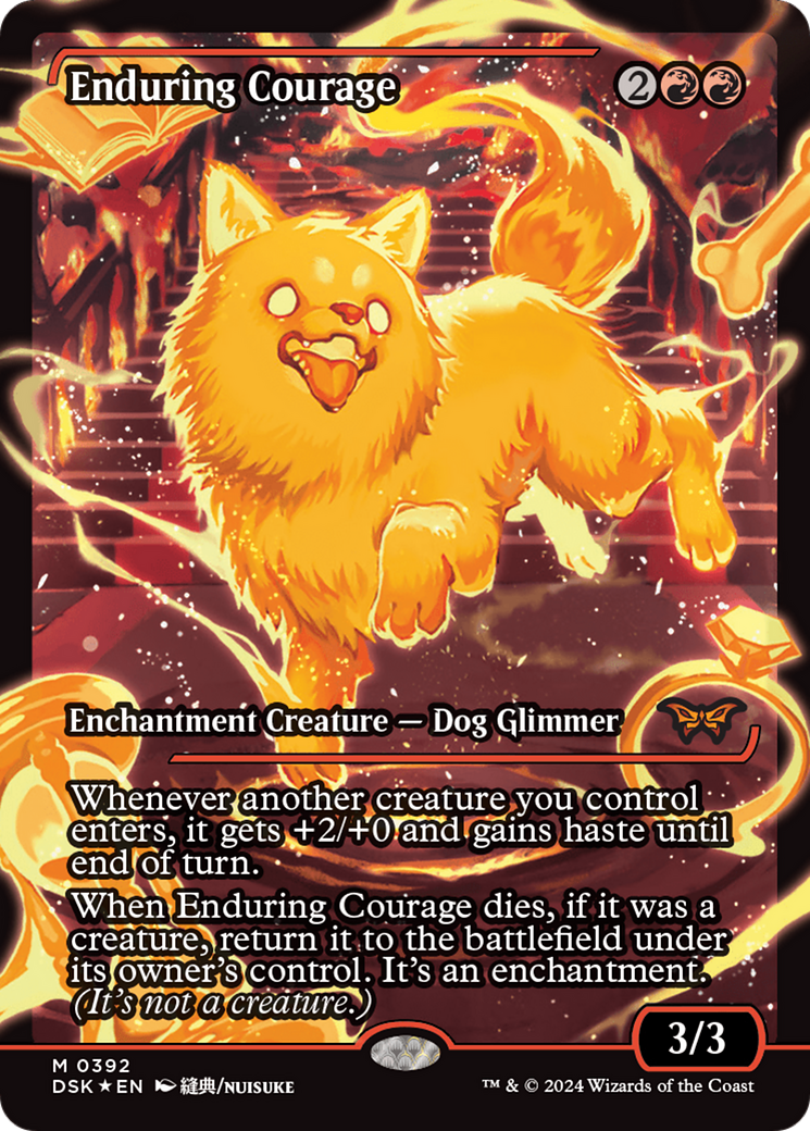 mtg duskmourn enduring cards Enduring Innocence (foil) (EX)