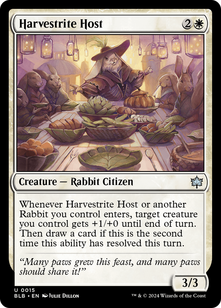 mtg bloomburrow rabbit cards Magic: The Gathering Commander Deck The Gathering (MTG) card images and symbols Wizards of the Coast Rabbit Token [Bloomburrow Tokens] -
