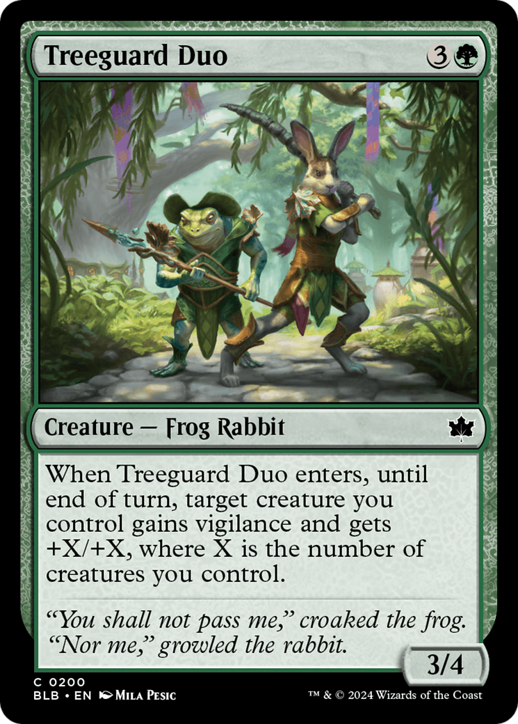 Treeguard Duo (BLB-200) - Bloomburrow - Game Nerdz