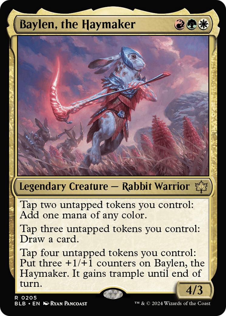 Baylen, the Haymaker (BLB-205) - Bloomburrow Foil - Game Nerdz